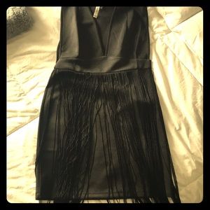Black Fringe Dress